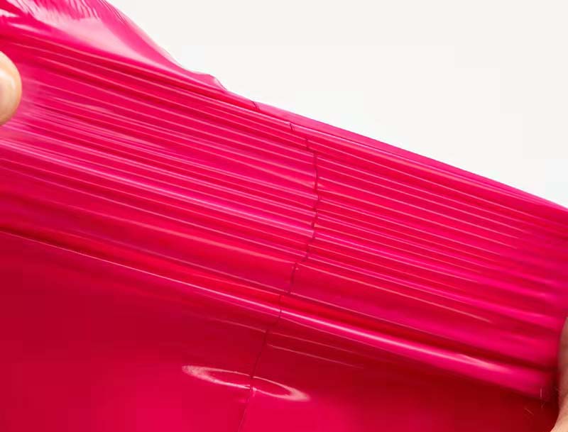 通道玫红色快递袋-05